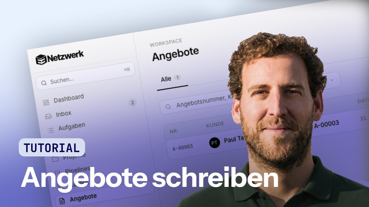Angebote schreiben — Tutorial